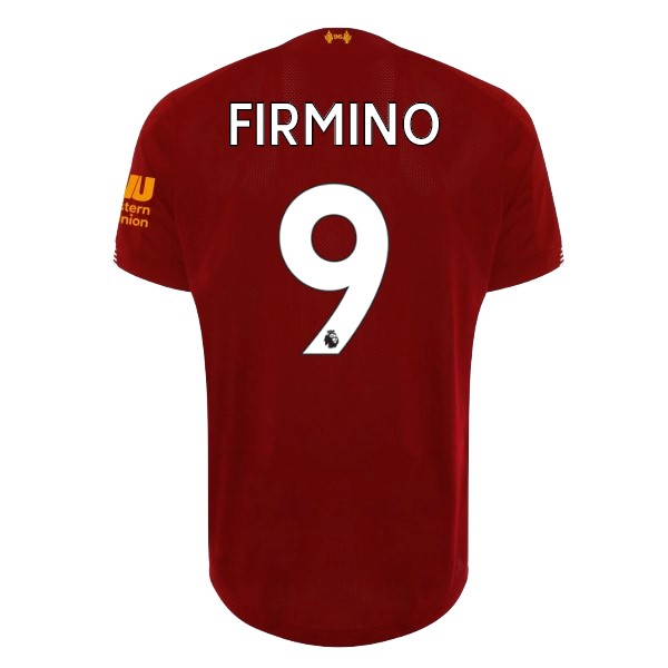 Camiseta Liverpool NO.9 Firmino 1ª 2019-2020 Rojo
